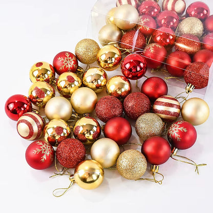 50Pcs/Box Christmas Tree Balls Ornament 
