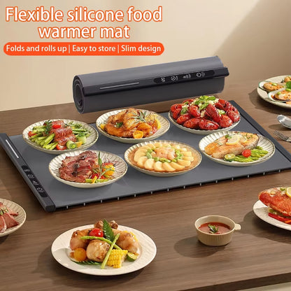 Electric Warming Tray Foldable Food Warmer Mat 