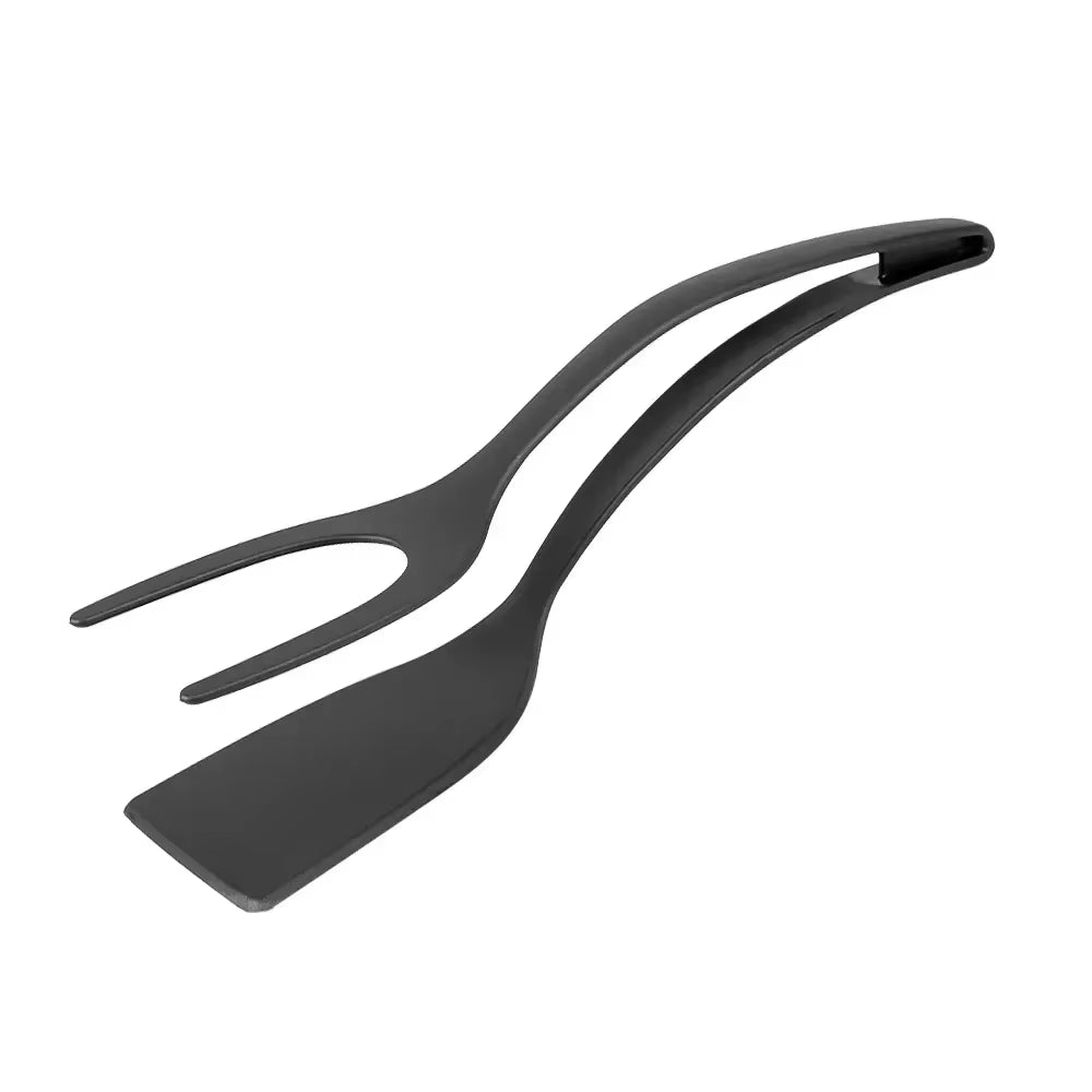 2 in 1 Nylon Grip Flip Tongs with Egg Spatula