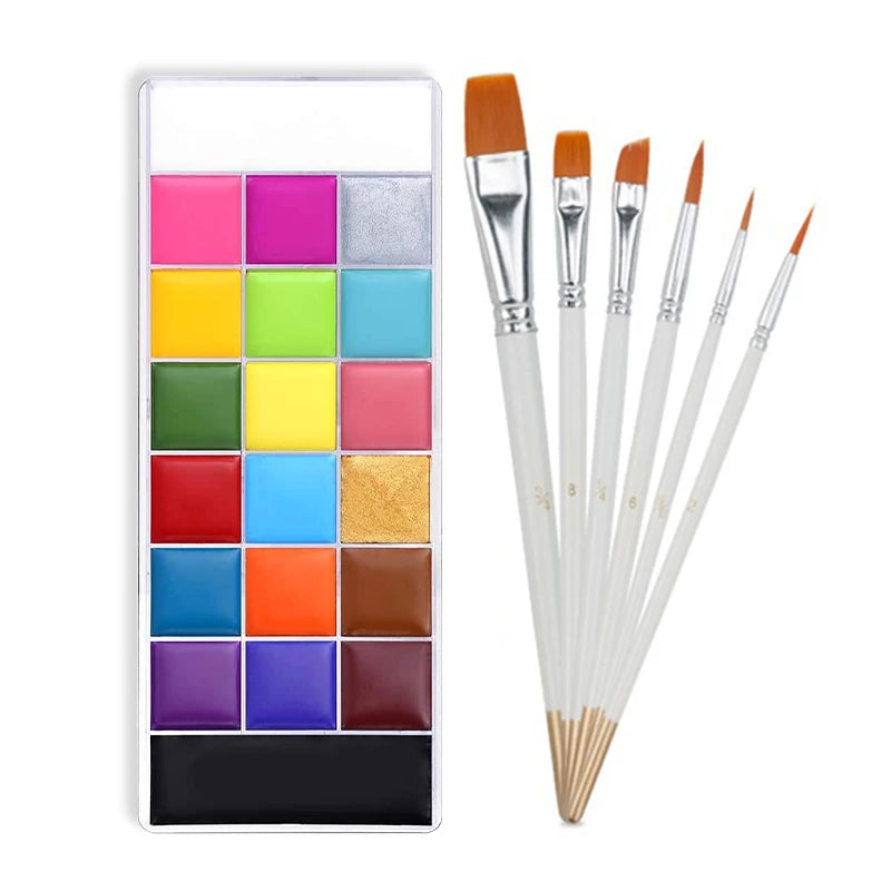 20 Colors Face Body Oil Painting 