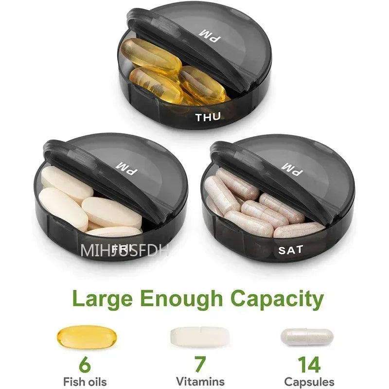 Weekly 7 Days Pill Medicine Box Holder Organizer 