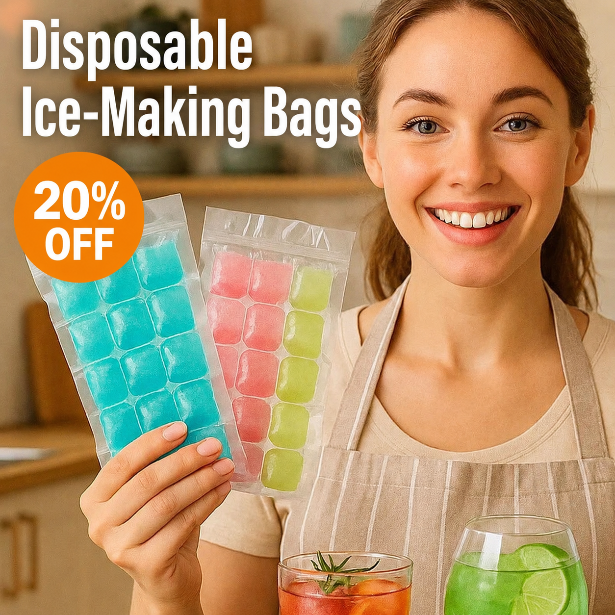Disposable Ice Bag Frozen Ice Cube