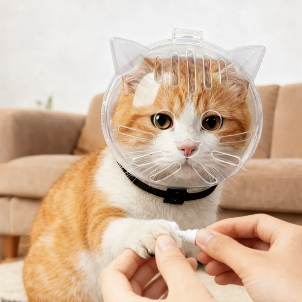 Transparent Breathable Anti-Bite anti Scratch Cat Mask Cover